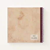 Illustratie van Perziken Gepersonaliseerde Comp Notitieboek (Achterkant)