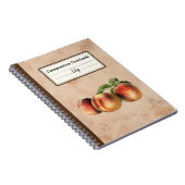  Illustratie van Perziken Gepersonaliseerde Comp Notitieboek (Rechterzijde)