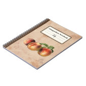  Illustratie van Perziken Gepersonaliseerde Comp Notitieboek (Linkerzijde)