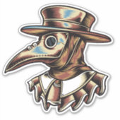 Illustratie van pestdokter sticker (Voorkant)
