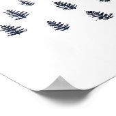 Illustratie van pijnboomillustraties poster (Hoek)