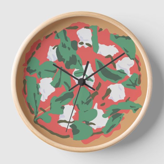 Illustratie van Pizza Art Tekening Modern Boho Wal (Voorkant)