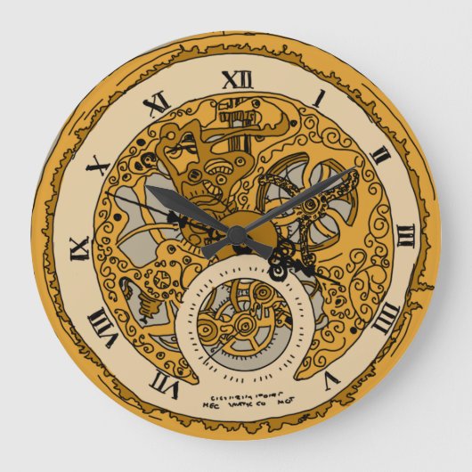 Illustratie van Pocket Watch Grote Klok (Voorkant)