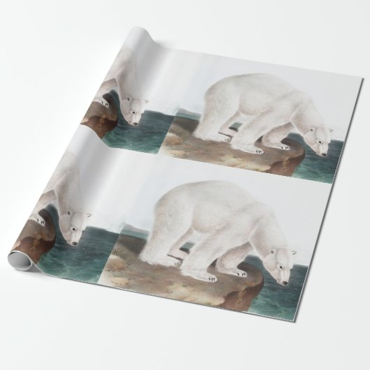 Illustratie van poolBeer (Ursus maritimus) Cadeaupapier (Uitgerold)
