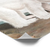 Illustratie van poolBeer (Ursus maritimus) Poster (Hoek)