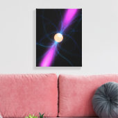 Illustratie van pulsar 2 canvas afdruk (Insitu (Woonkamer))