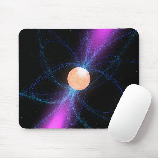 Illustratie van pulsar 2 muismat (Met muis)