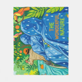 Illustratie van regenwoudboottocht fleece deken (Voorkant)