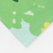 Illustratie van regenwoudboottocht fleece deken (Hoek)