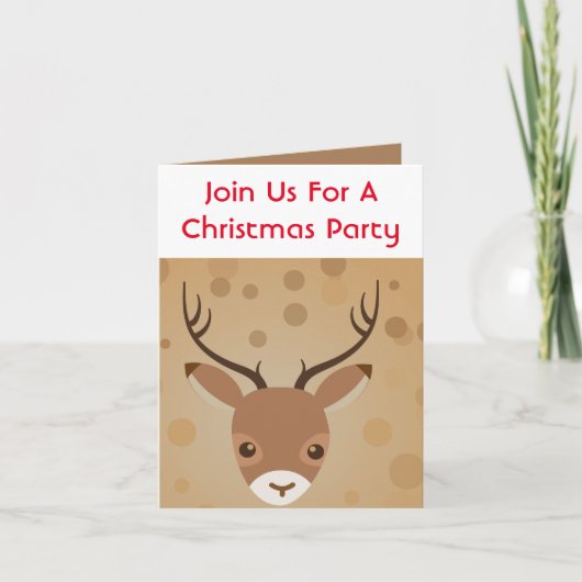 Illustratie van rendieren op een bruine achtergron (Voorkant)