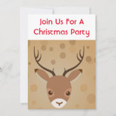 illustratie van rendieren op een bruine achtergron kaart (Voorkant)