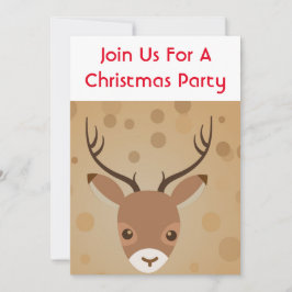 illustratie van rendieren op een bruine achtergron kaart