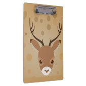 illustratie van rendieren op een bruine achtergron klembord (Rechts)