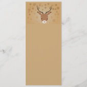 illustratie van rendieren op een bruine achtergron menu (Achterkant)