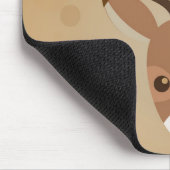 illustratie van rendieren op een bruine achtergron muismat (Hoek)