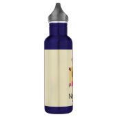 Illustratie van Retro Robot Aangepaste Kinderen Waterfles (Links)