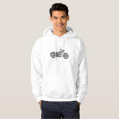 Illustratie van Retro Style Ural Motorbike Hoodie (Voorkant volledig)