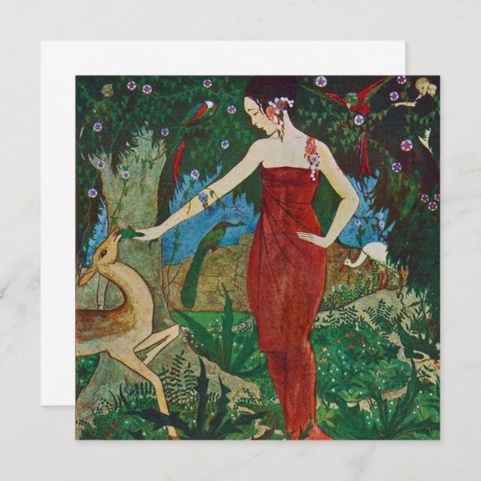 Illustratie van Rie Cramer Hartelijk dank Bedankkaart (Voorkant / Achterkant)