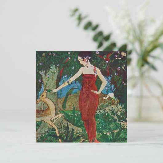 Illustratie van  Rie Cramer Hartelijk dank Bedankkaart (Staand voorkant)