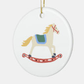 Illustratie van Rocking Horse-keramiek Keramisch Ornament (Links)