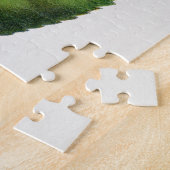 Illustratie van roze vintage roos legpuzzel (Zijkant)