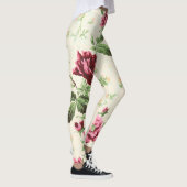  illustratie van rozen op neutrale basis leggings (Rechts)