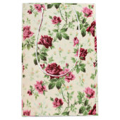  illustratie van rozen op neutrale basis medium cadeauzakje (Voorkant)