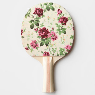 illustratie van rozen op neutrale basis tafeltennisbatje