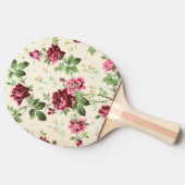 illustratie van rozen op neutrale basis tafeltennisbatje (Zijkant)