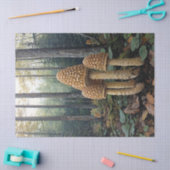 Illustratie van rustieke morelzwammen decoupage tissuepapier (Craft)