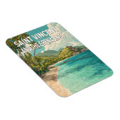 Illustratie van Saint Vincent en de Grenadines Magneet (Rechterzijde)