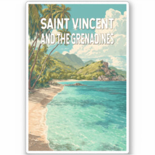 Illustratie van Saint Vincent en de Grenadines Sticker