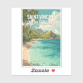 Illustratie van Saint Vincent en de Grenadines Sticker (Vel)