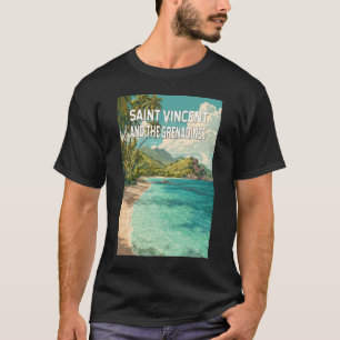 Illustratie van Saint Vincent en de Grenadines T-shirt