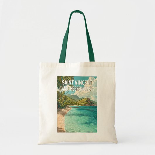 Illustratie van Saint Vincent en de Grenadines Tote Bag (Voorkant)