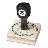 Illustratie van Santa-lijnkunst met aangepaste tek Rubberstempel (Stempel)