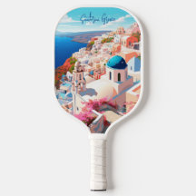 Illustratie van Santorini Island Griekenland Reisk