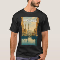 Illustratie van Saoedi-Arabië Reis Kunst Vintage