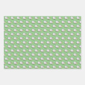 Illustratie van schapontwerp over het gehele patro inpakpapier vel (Voorkant 2)