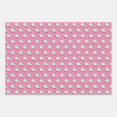 Illustratie van schapontwerp over het gehele patro inpakpapier vel (Voorkant)