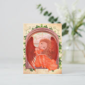 illustratie van schattige engelenmeid briefkaart (Staand voorkant)