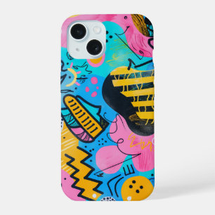 Illustratie van schetsen en doodles iPhone 15 case