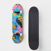 Illustratie van schetsen en doodles persoonlijk skateboard (Voorkant)