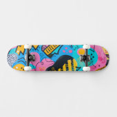 Illustratie van schetsen en doodles persoonlijk skateboard (Horizontaal)
