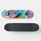 Illustratie van schetsen en doodles persoonlijk skateboard (Horizontaal)