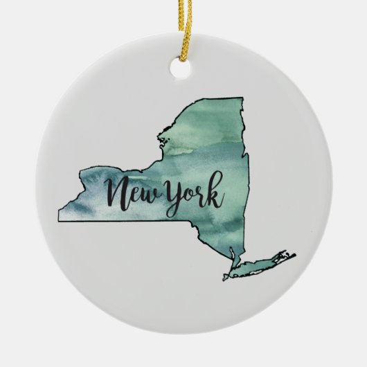 Illustratie van schilderkunst in New York Keramisch Ornament (Voorkant)