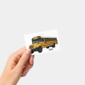 Illustratie van schoolbuscartoon  badge (Handheld)