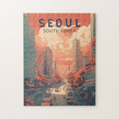 Illustratie van Seoul Zuid-Korea Kunst  Legpuzzel (Verticaal)
