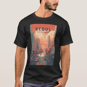 Illustratie van Seoul Zuid-Korea Kunst  T-shirt