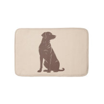 Illustratie van silhouet van zwarte labrador